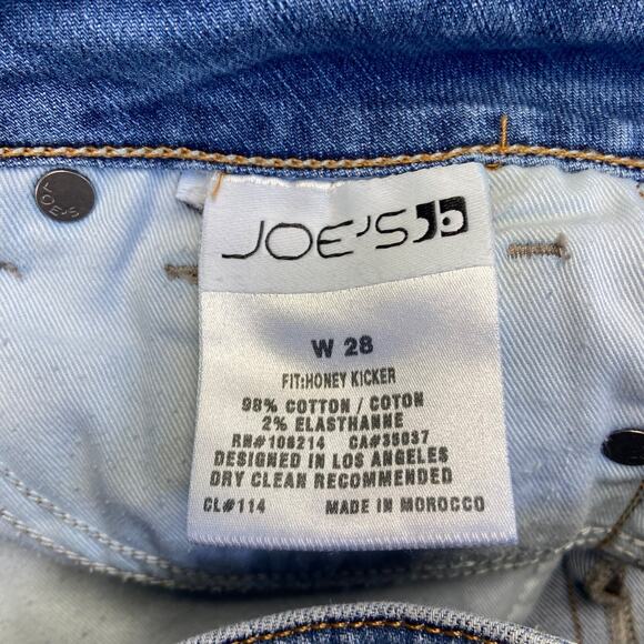 Joe's Women's Honey Kicker Straight Jeans Size 28 Blue Dark Wash Denim - Picture 4 of 8